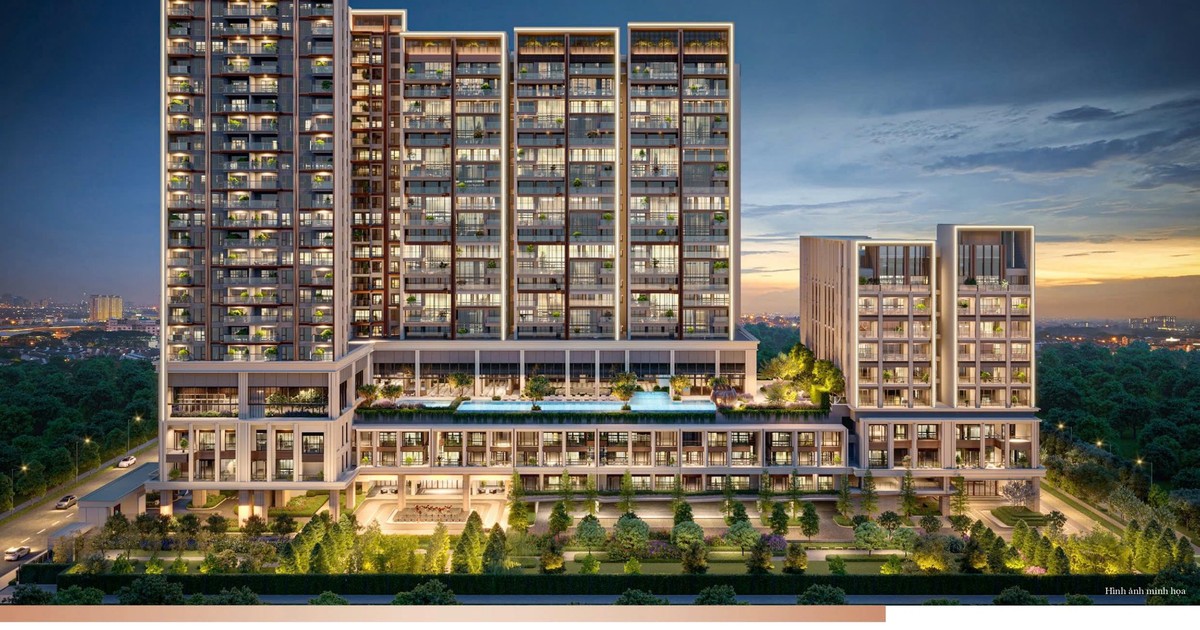 Phối cảnh ph&acirc;n khu Parc R&eacute;gent khu đ&ocirc; thị Park City.