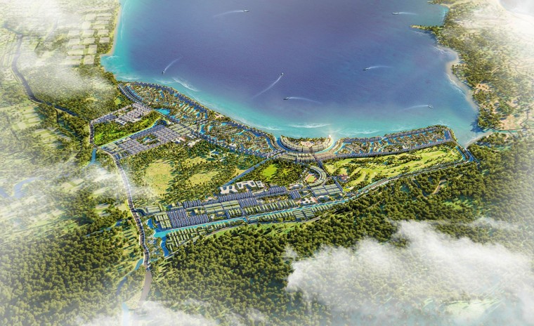 Phối cảnh dự &aacute;n khu đ&ocirc; thị ven vịnh Cam Ranh quy m&ocirc; hơn 1.254 ha