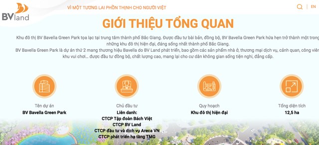 BV Bavella Green Park l&agrave; dự &aacute;n thứ 2 mang thương hiệu Bavella do BV Land ph&aacute;t triển