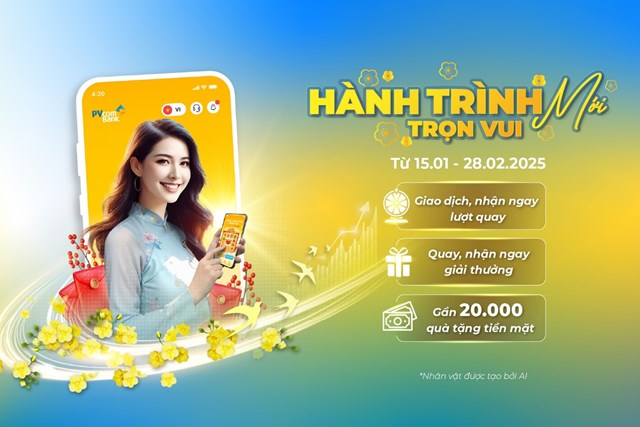 Nhiều cơ hội tr&uacute;ng c&aacute;c phần qu&agrave; tiền mặt hấp dẫn cho kh&aacute;ch h&agrave;ng giao dịch tại PVcomBank đến hết 28/02/2025. &nbsp;