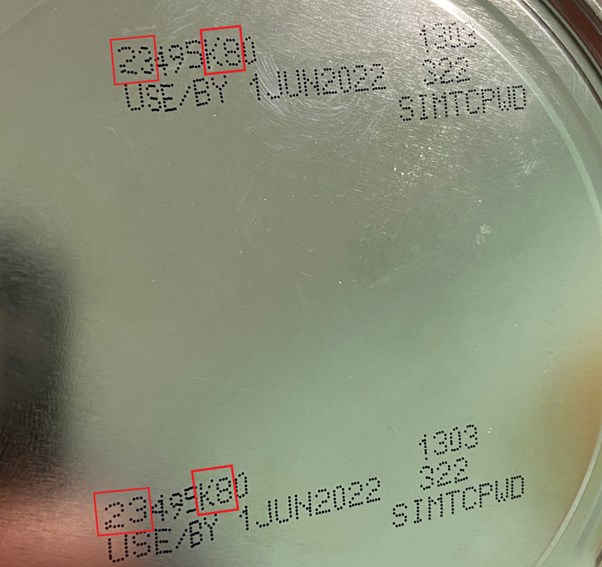 Số l&ocirc; sản phẩm sữa nghi nhiễm Cronobacter sakazakii and Salmonella Newport được Cục An to&agrave;n thực phẩm cung cấp.