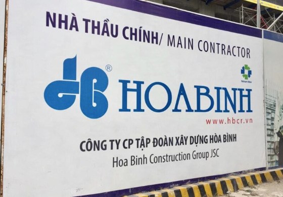 C&ocirc;ng ty cổ phần Tập đo&agrave;n X&acirc;y dựng Ho&agrave; B&igrave;nh. Ảnh: MXH