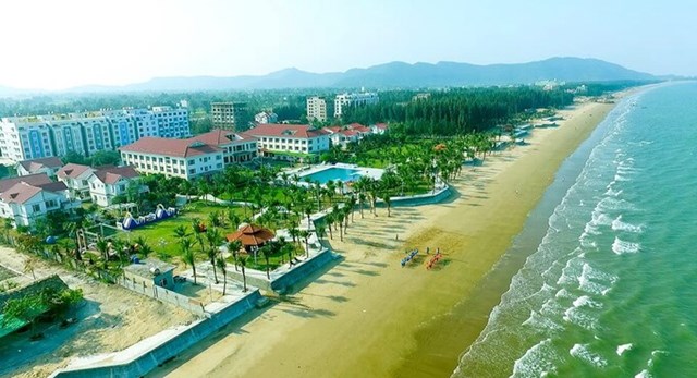 Biển Hải Tiến tại huyện Hoằng Hóa, tỉnh Thanh Ho&aacute;.