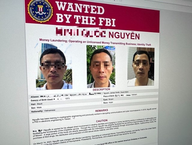 Th&ocirc;ng b&aacute;o truy n&atilde; của FBI với M.Q. Nguyễn