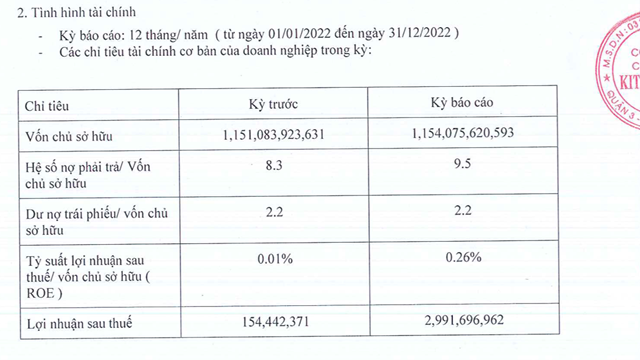 Lợi nhuận sau thuế c&oacute; phần khi&ecirc;m tốn của Kita Invest sau khi huy động th&agrave;nh c&ocirc;ng nhiều l&ocirc; tr&aacute;i phiếu gi&aacute; trị lớn.