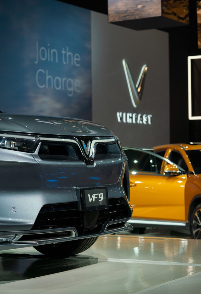 VinFast trưng b&agrave;y 3 mẫu xe VF 7, VF 8, VF 9 tại triển l&atilde;m NYIAS 2022.