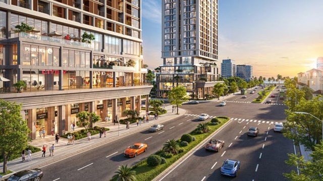 Sun Costa Residence đặt tại trung t&acirc;m du lịch sầm uất của Đ&agrave; Nẵng. Ảnh phối cảnh minh họa Sun Property