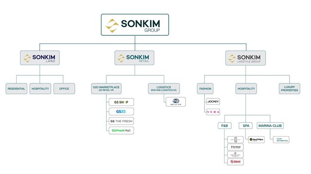 Hệ sinh th&aacute;i tập đo&agrave;n Sơn Kim (Nguồn: Sơn Kim Group).