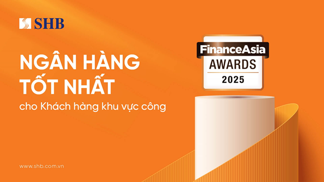 SHB l&#224; “Ng&#226;n h&#224;ng Tốt nhất cho Kh&#225;ch h&#224;ng Khu vực c&#244;ng” năm 2025 tại Việt Nam - Ảnh 1