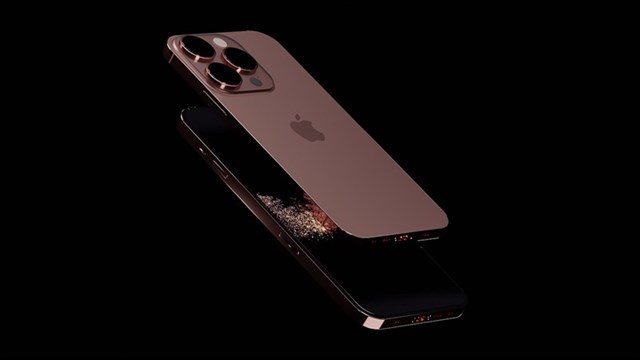 iPhone 14 Pro Max m&agrave;u Cherry Gold. Ảnh:&nbsp;@AppleyPro