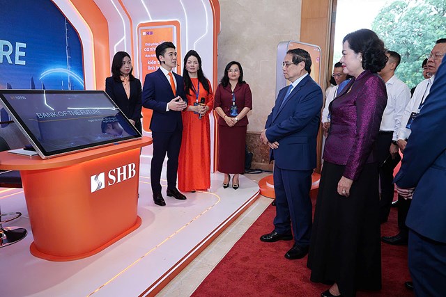 Giải ph&#225;p thanh to&#225;n t&#237;ch hợp của SHB được giới thiệu trước Thủ tướng Phạm Minh Ch&#237;nh - Ảnh 1