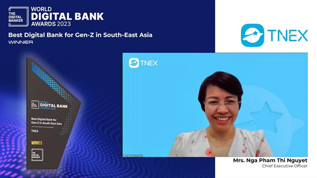 TNEX được tổ chức The Digital Banker vinh danh với danh hiệu &ldquo;Ng&acirc;n h&agrave;ng số tốt nhất d&agrave;nh cho Gen Z khu vực Đ&ocirc;ng Nam &Aacute;&rdquo;