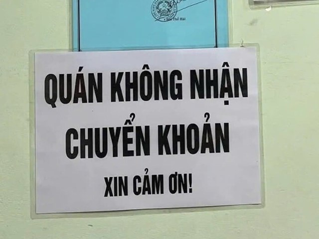 Nội dung xuất hiện tại nhiều qu&aacute;n ăn.