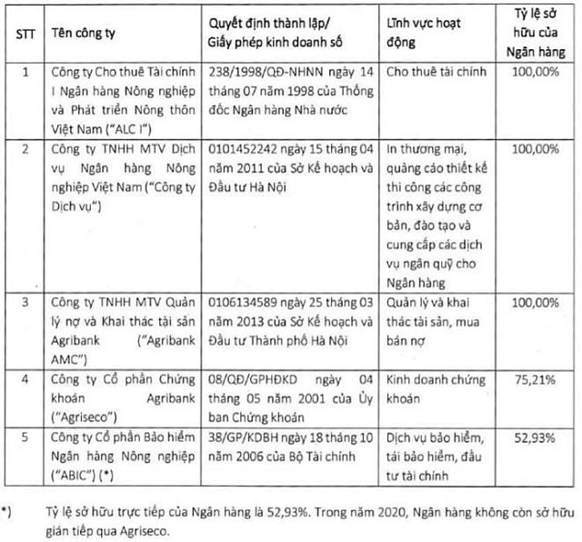 (Nguồn: BCTC hợp nhất năm 2020).