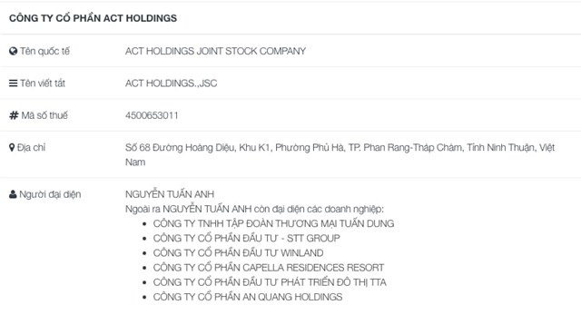 T&#236;m hiểu về ACT Holdings, chủ đầu tư Khu đ&#244; thị Đầm C&#224; N&#225; 4.500 tỷ - Ảnh 2