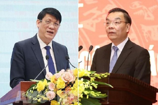 Cựu Bộ trưởng Y tế Nguyễn Thanh Long, cựu Chủ tịch H&agrave; Nội Chu Ngọc Anh bị bắt do li&ecirc;n quan đến Việt &Aacute;.