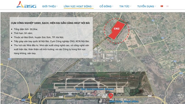 C&ocirc;ng ty TNHH Hạ tầng v&agrave; Ph&aacute;t triển Khu c&ocirc;ng nghiệp ASG (ASGI) l&agrave; c&ocirc;ng ty con của C&ocirc;ng ty Cổ phần Tập đo&agrave;n ASG