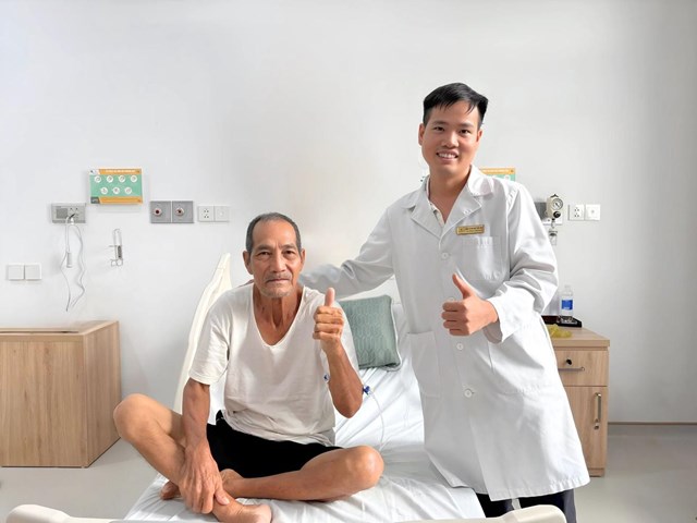 Cụ T.V.B hồi phục sức khỏe ho&agrave;n to&agrave;n sau thời gian điều trị nội tr&uacute; tại Vinmec Ph&uacute; Quốc