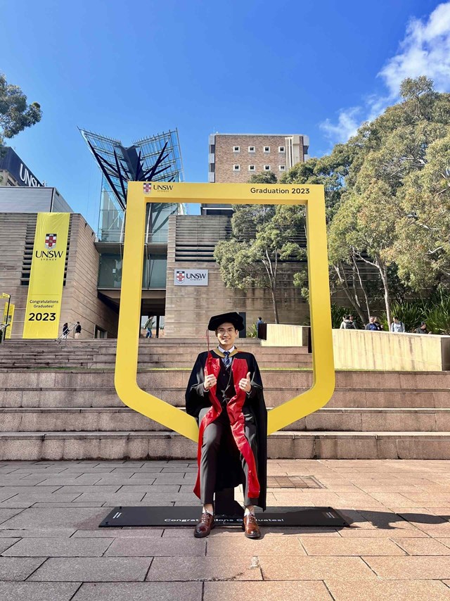 Th&aacute;i Mai Th&agrave;nh nhận bằng tiến sĩ chuy&ecirc;n ng&agrave;nh Kỹ thuật Y sinh tại Đại học New South Wales (UNSW), &Uacute;c.