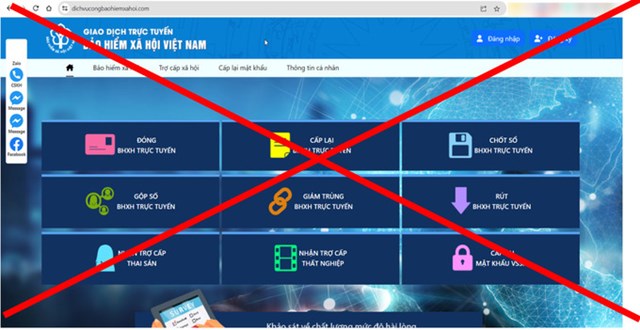 Cảnh b&#225;o trang web giả mạo Cổng dịch vụ c&#244;ng BHXH Việt Nam - Ảnh 1