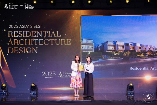 Khu dinh thự h&agrave;ng hiệu The Rivus nhận giải &ldquo;Thiết kế Kiến tr&uacute;c Nh&agrave; ở Xuất sắc nhất Ch&acirc;u &Aacute; 2025&rdquo;