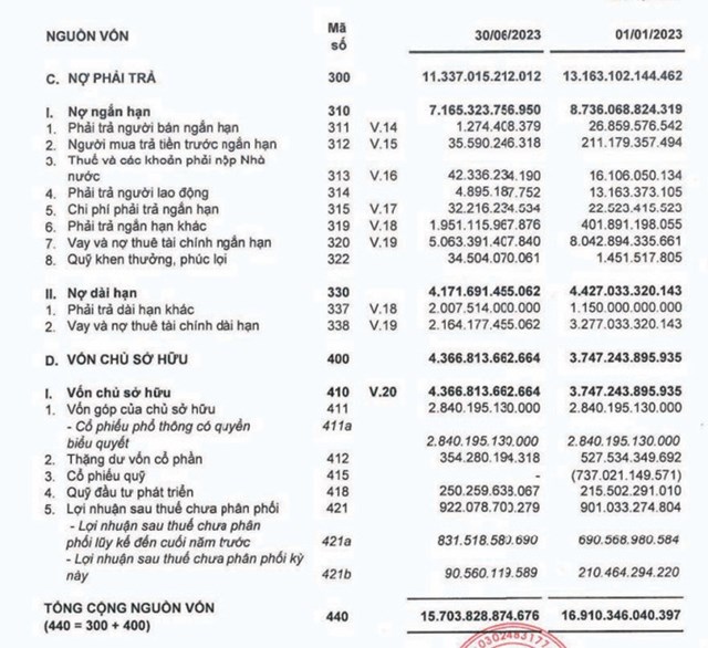 C&ocirc;ng ty CP Đầu tư Hạ tầng Kỹ thuật Tp.HCM (CII) đang c&oacute; nợ thuế v&agrave; c&aacute;c khoản phải nộp cho Nh&agrave; nước l&agrave; hơn 43 tỷ đồng, tăng gấp nhiều lần so với hồi đầu năm (chỉ l&agrave; hơn 16 tỷ đồng).&nbsp;