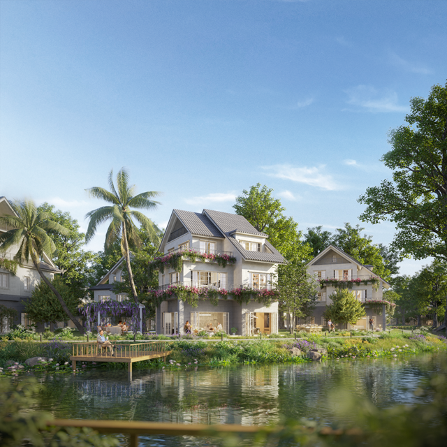 Central Island c&oacute; 5 tầng c&acirc;y mặt đất, 3 tầng hoa mặt nước &nbsp;