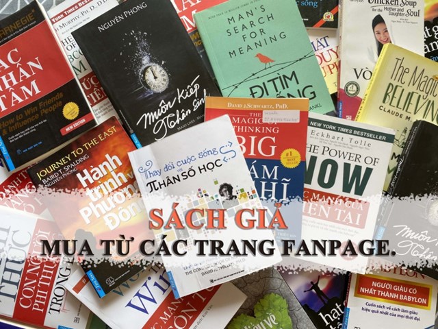 C&aacute;c đầu s&aacute;ch bị l&agrave;m giả b&aacute;n tr&ecirc;n mạng x&atilde; hội v&agrave; c&aacute;c s&agrave;n thương mại điện tử.