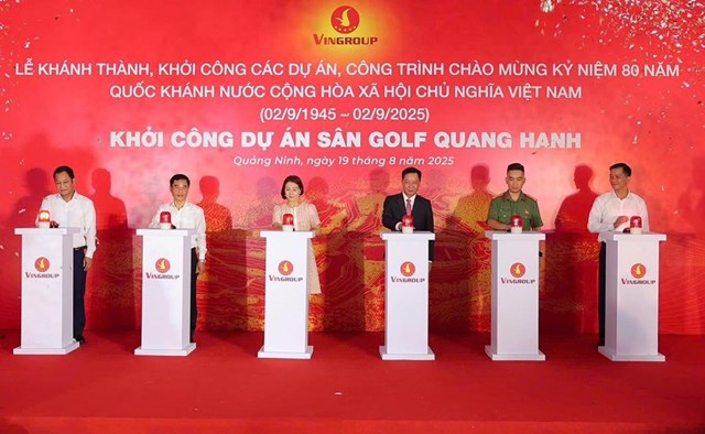 Lễ khởi c&ocirc;ng s&acirc;n golf 18 hố ti&ecirc;u chuẩn quốc tế tại Quang Hanh, Quảng Ninh
