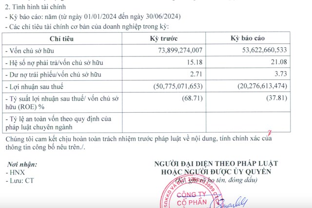 T&igrave;nh h&igrave;nh 6 th&aacute;ng đầu năm 2024 của C&ocirc;ng ty Đường Man