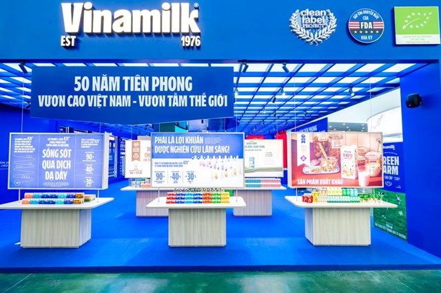 Kh&#244;ng gian trưng b&#224;y v&#224; trải nghiệm của Vinamilk h&#250;t kh&#225;ch tại Triển l&#227;m th&#224;nh tựu đất nước 80 năm - Ảnh 1