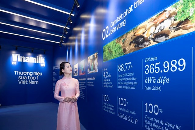 Kh&#244;ng gian trưng b&#224;y v&#224; trải nghiệm của Vinamilk h&#250;t kh&#225;ch tại Triển l&#227;m th&#224;nh tựu đất nước 80 năm - Ảnh 3