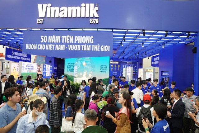 Kh&#244;ng gian trưng b&#224;y v&#224; trải nghiệm của Vinamilk h&#250;t kh&#225;ch tại Triển l&#227;m th&#224;nh tựu đất nước 80 năm - Ảnh 4