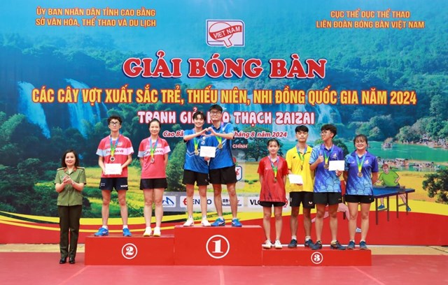 CLB B&#243;ng b&#224;n CAND – T&amp;T gi&#224;nh 14 HCV giải trẻ quốc gia - Ảnh 1