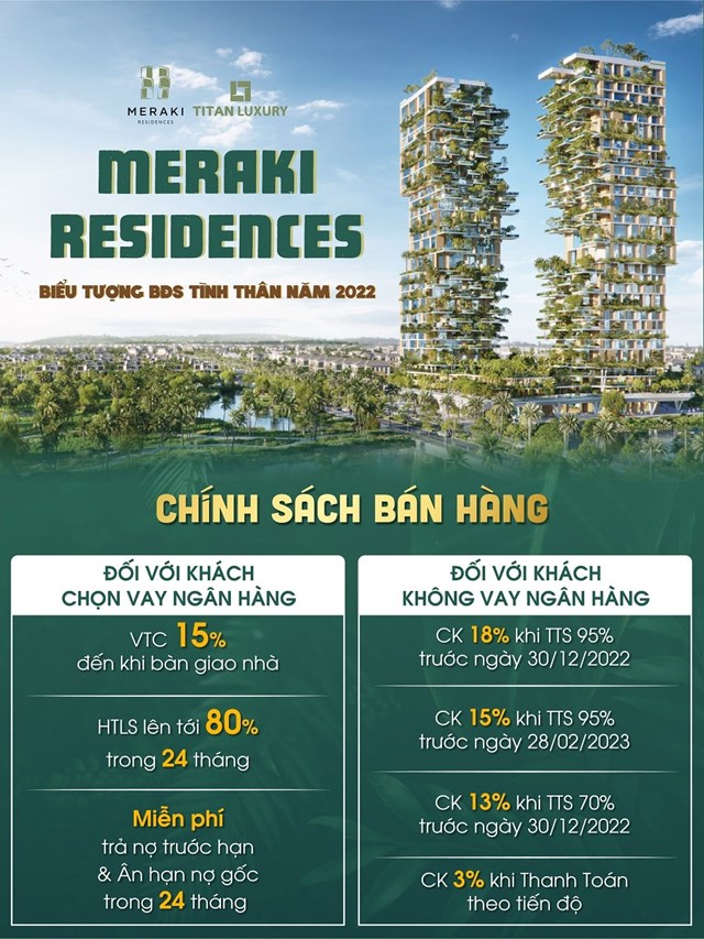 Căn hộ Meraki Residences Ecoprark chiết khấu đến 18%