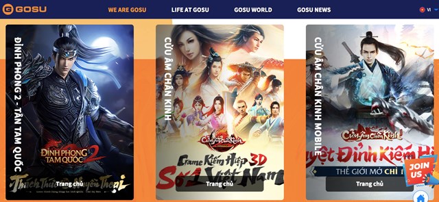 C&aacute;c tựa game do Gosu ph&aacute;t h&agrave;nh c&oacute; sức h&uacute;t rất lớn đối với đ&ocirc;ng đảo người chơi trong v&agrave; ngo&agrave;i nước.