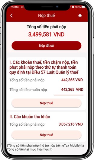 Hướng dẫn c&#225;ch tự nộp thuế tr&#234;n eTax Mobile - Ảnh 3