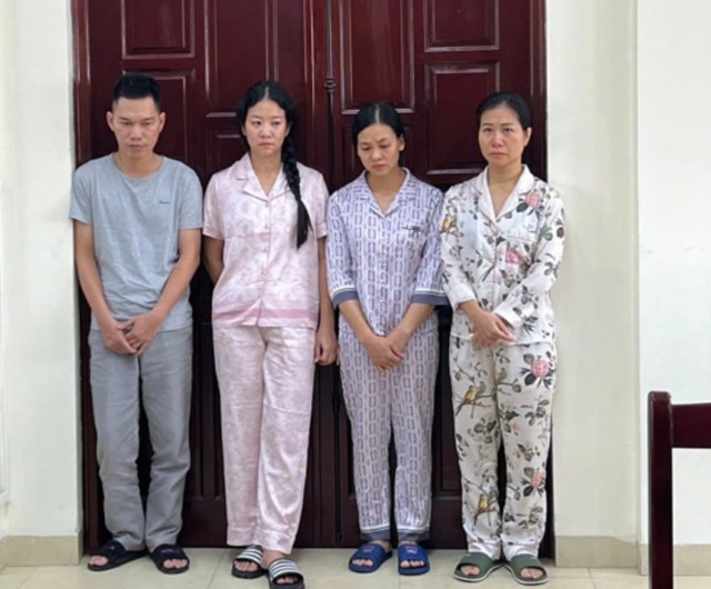 C&aacute;c bị can - Ảnh: C&ocirc;ng an