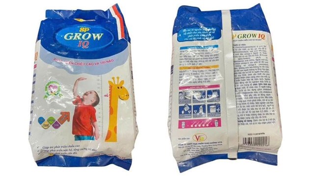 Sản phẩm SP-Milk GROW IQ của C&ocirc;ng ty TNHH thực phẩm dinh dưỡng Vita . Ảnh chụp m&agrave;n h&igrave;nh