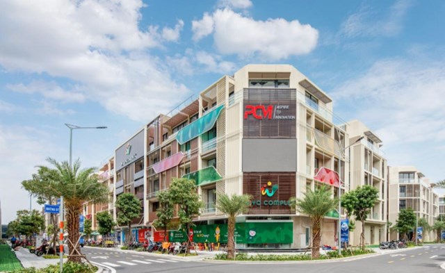 Một g&oacute;c khu nh&agrave; phố Soho, với nhiều thương hiệu đ&atilde; hoạt động. Ảnh: Masterise Homes &nbsp;