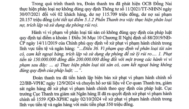 OCB Đồng Nai d&#237;nh vi phạm khi mua lại tr&#225;i phiếu doanh nghiệp đ&#227; b&#225;n - Ảnh 3