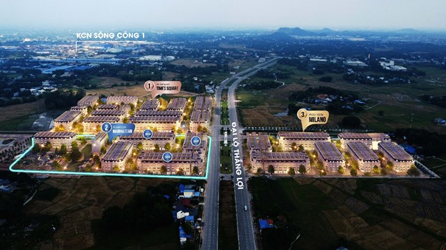 KĐT Danko Avenue với 3 ph&acirc;n khu phồn hoa tại TP. S&ocirc;ng C&ocirc;ng