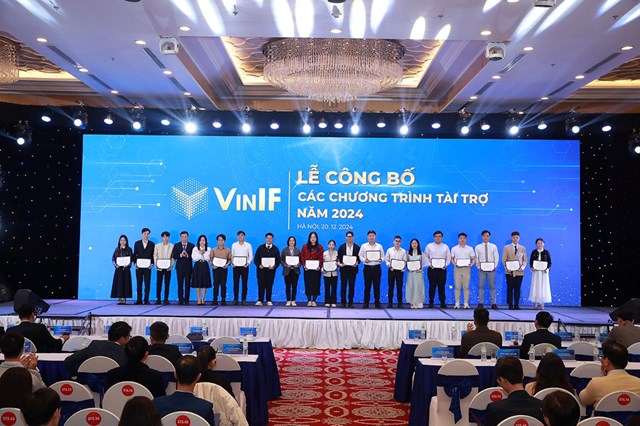 C&aacute;c ứng vi&ecirc;n nhận t&agrave;i trợ học bổng năm 2024 của Quỹ VinIF.