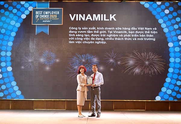 Vinamilk được b&#236;nh chọn l&#224; thương hiệu Nh&#224; tuyển dụng hấp dẫn nhất Việt Nam - Ảnh 1