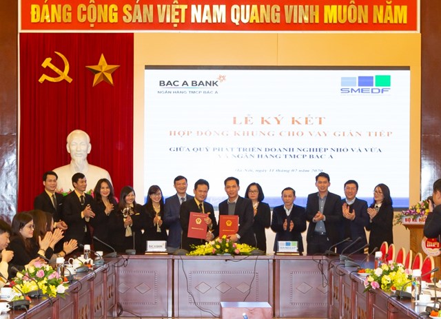 BAC A BANK k&#237; hợp đồng khung cho vay gi&#225;n tiếp với Quỹ ph&#225;t triển doanh nghiệp nhỏ v&#224; vừa - Ảnh 1