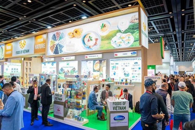 Gian h&agrave;ng của Vinamilk tại Gulfood Dubai 2023