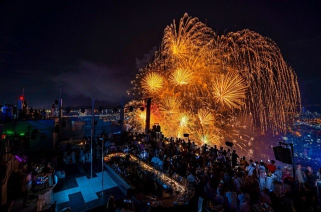 View ngắm ph&aacute;o hoa từ Novotel Danang Premier Han River. Ảnh: Novotel Danang Premier Han River &nbsp;