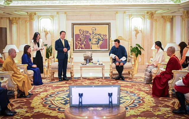 Nh&agrave; s&aacute;ng lập, Chủ tịch Điều h&agrave;nh T&amp;T Group Đỗ Quang Hiển b&agrave;y tỏ mong muốn hợp t&aacute;c với Bhutan.