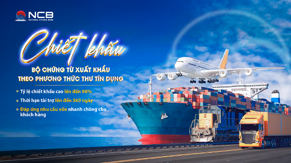 NCB &aacute;p dụng tỷ lệ chiết khấu cạnh tranh, đ&aacute;p ứng nhu cầu vốn nhanh ch&oacute;ng cho kh&aacute;ch h&agrave;ng